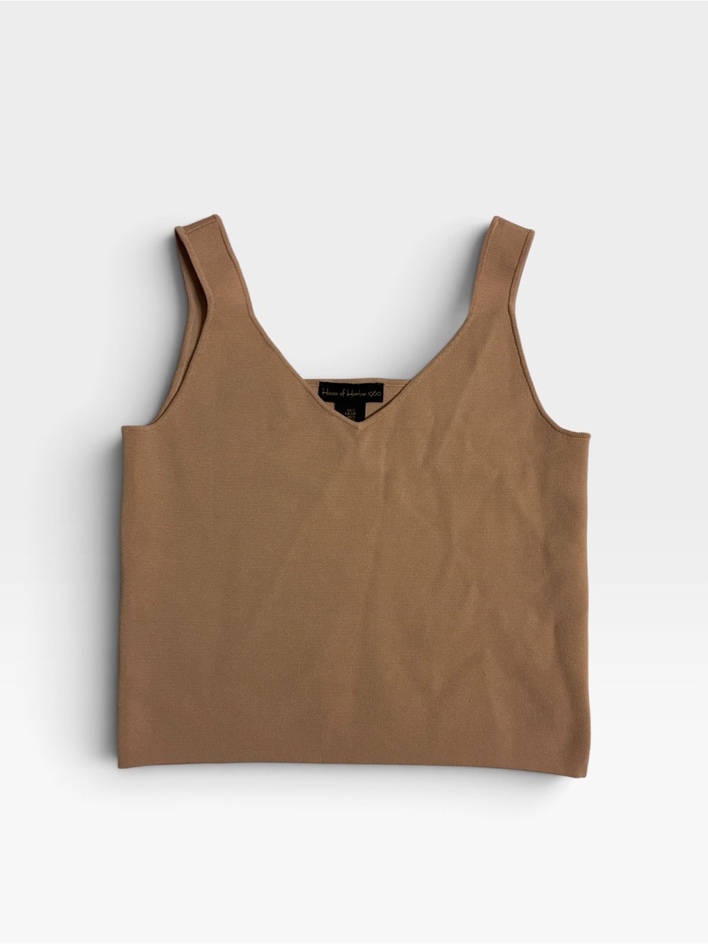 House of Harlow 1960 Nude Knit Cropped Tank Top S